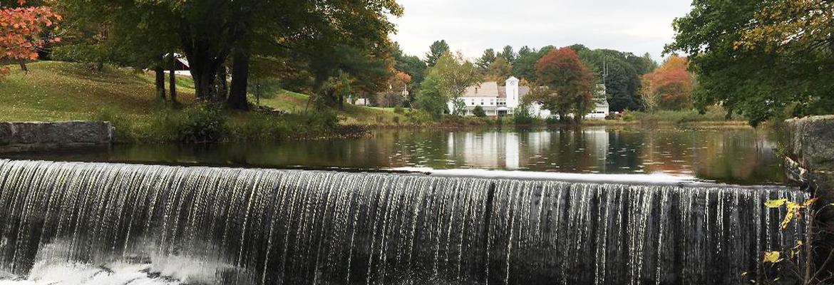 Rowe Town Hall - Mill Pond